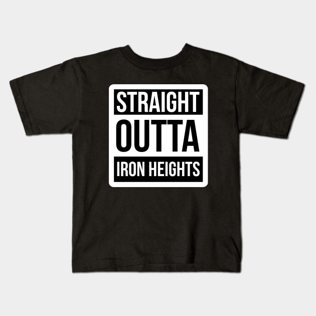 DC Straight outta Iron Heights Kids T-Shirt by NEFT PROJECT